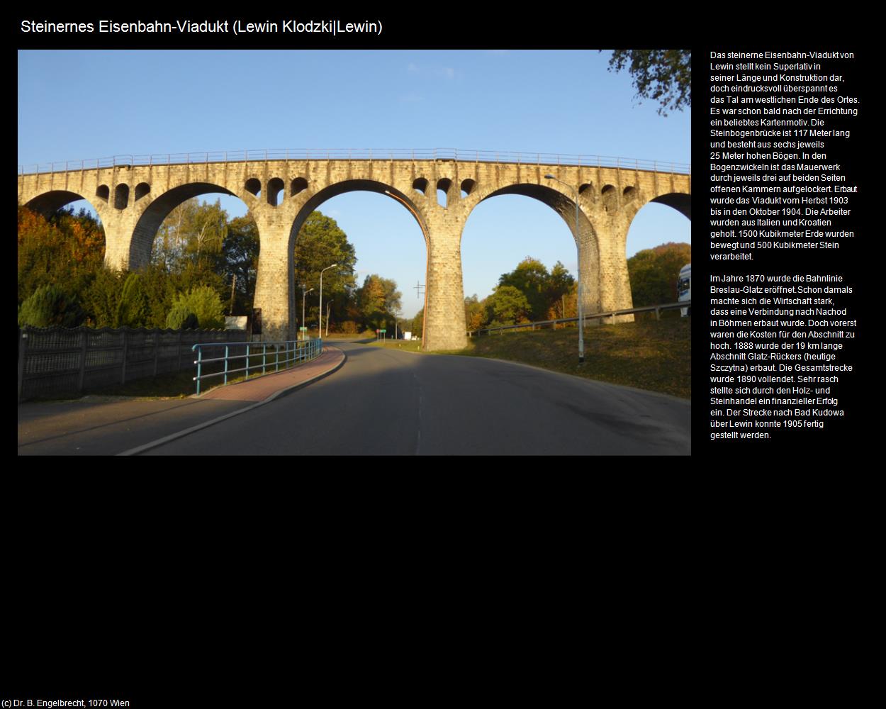 Eisenbahn-Viadukt  (Lewin Klodzki|Lewin) in POLEN-Schlesien