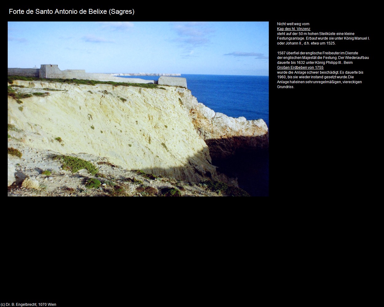 Forte de Santo Antonio de Belixe (Sagres) in Kulturatlas-PORTUGAL(c)B.Engelbrecht