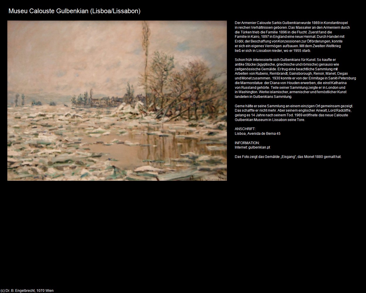 Museu Calouste Gulbenkian (Lisboa/Lissabon) in Kulturatlas-PORTUGAL