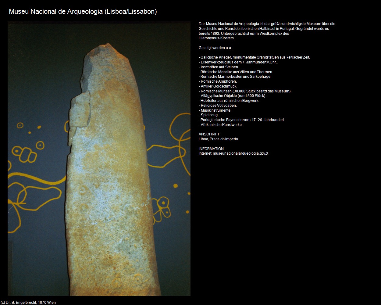 Museu Nacional de Arqueologia (Lisboa/Lissabon) in Kulturatlas-PORTUGAL(c)B.Engelbrecht