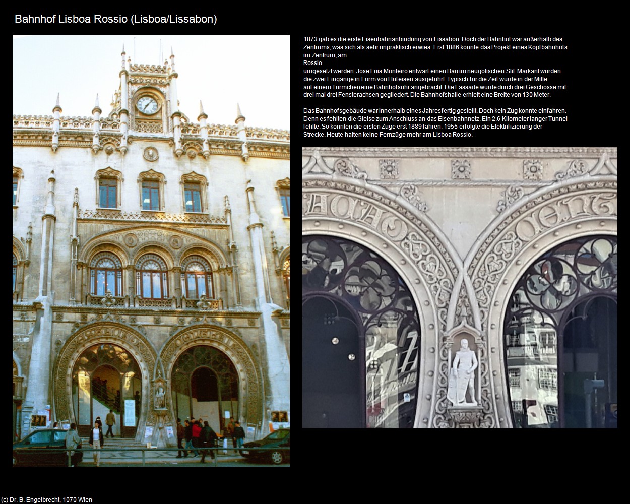 Bahnhof Lisboa Rossio (Lisboa/Lissabon) in Kulturatlas-PORTUGAL(c)B.Engelbrecht