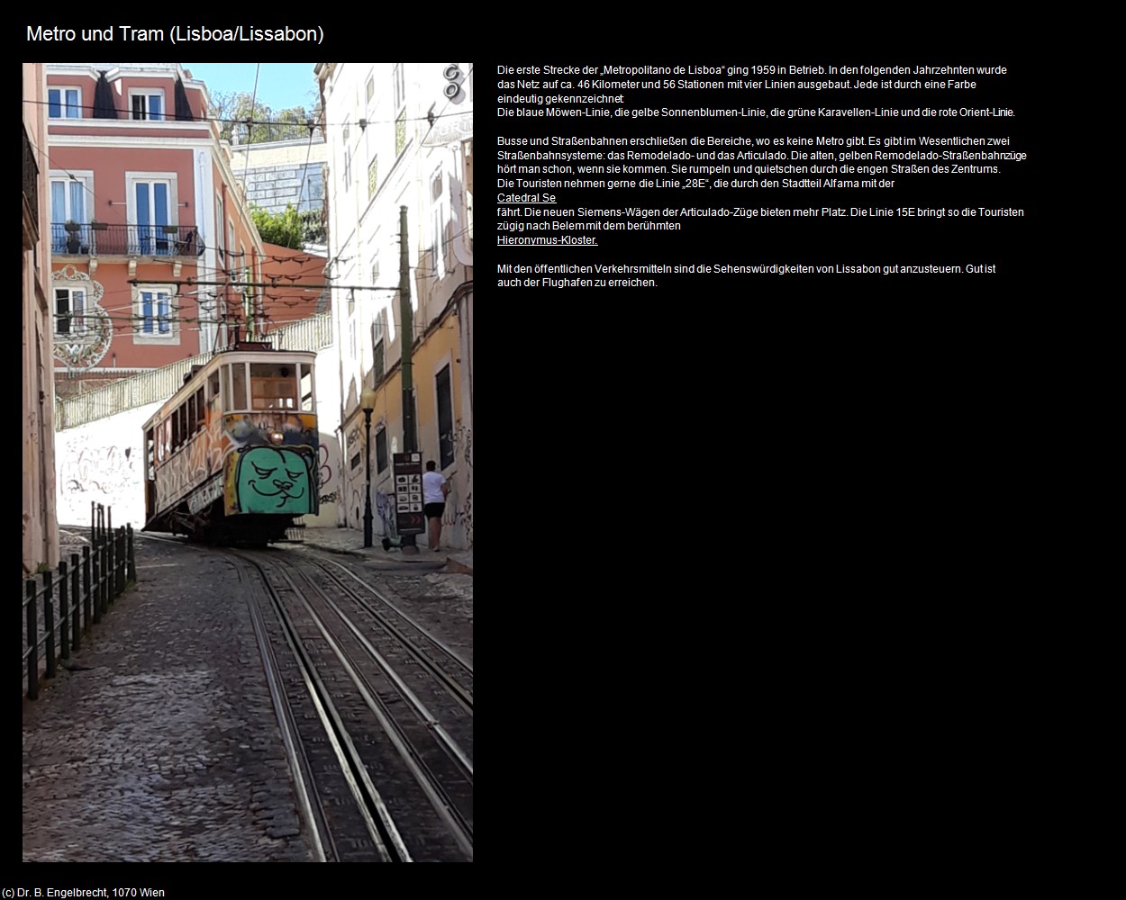 Metro und Tram (Lisboa/Lissabon) in Kulturatlas-PORTUGAL(c)B.Engelbrecht