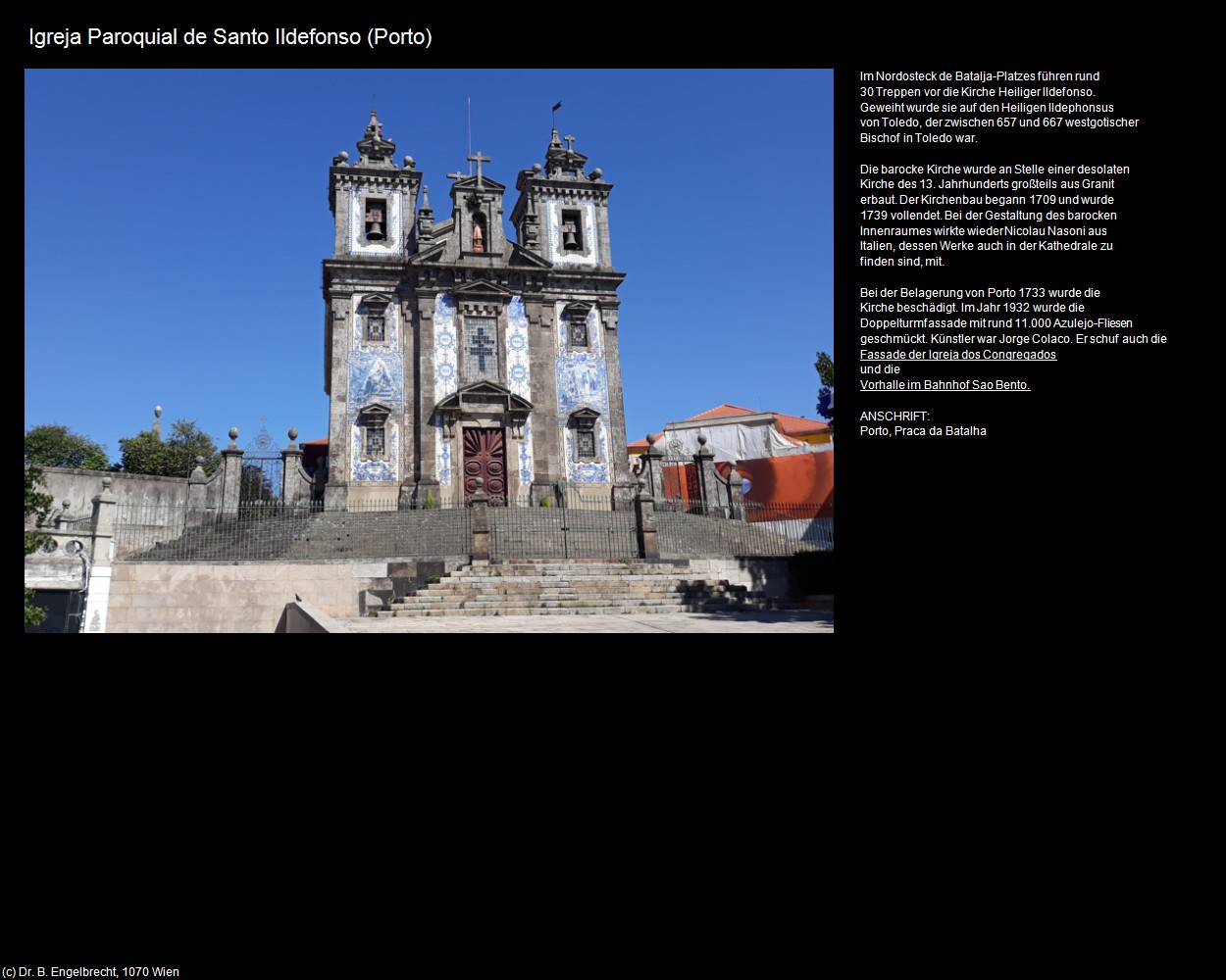 Igreja Paroquial de Santo Ildefonso (Porto) in Kulturatlas-PORTUGAL(c)B.Engelbrecht