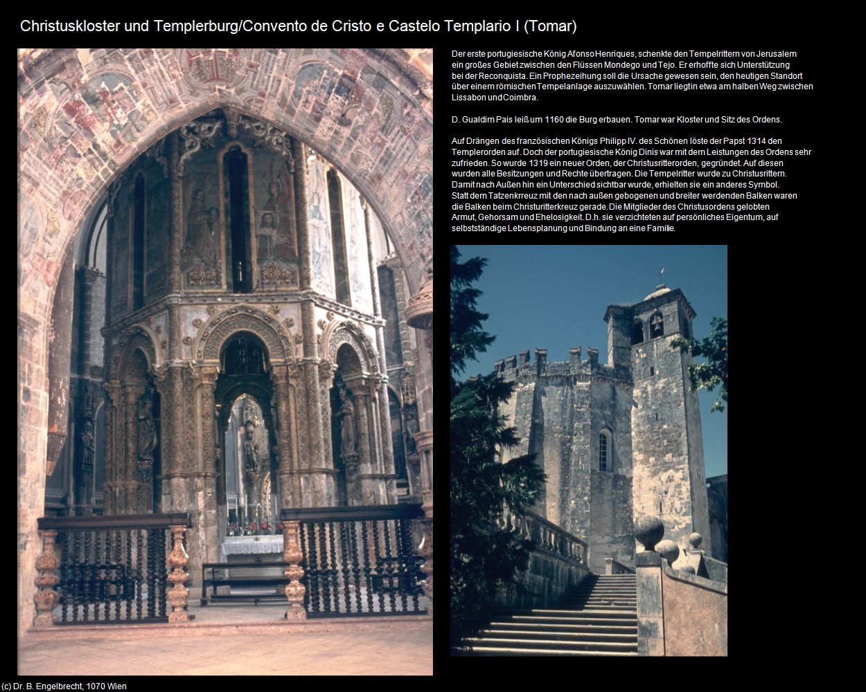 Convento de Cristo e Castelo Templario I (Tomar) in Kulturatlas-PORTUGAL