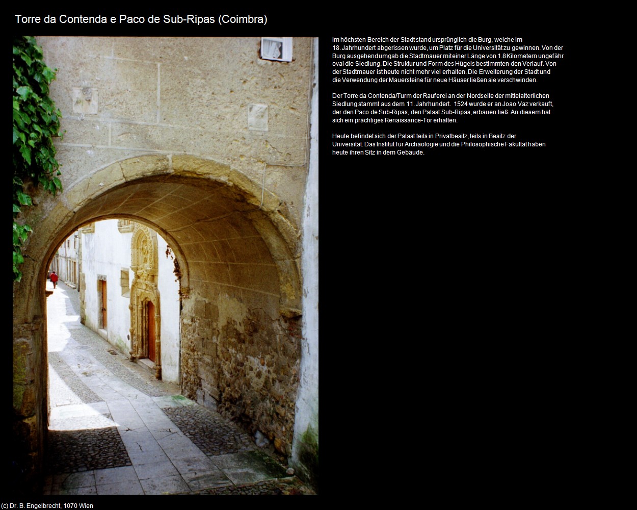 Torre da Contenda e Paco de Sub-Ripas (Coimbra) in Kulturatlas-PORTUGAL