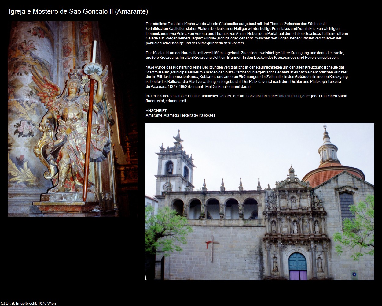 Igreja e Mosteiro de Sao Goncalo II (Amarante) in Kulturatlas-PORTUGAL