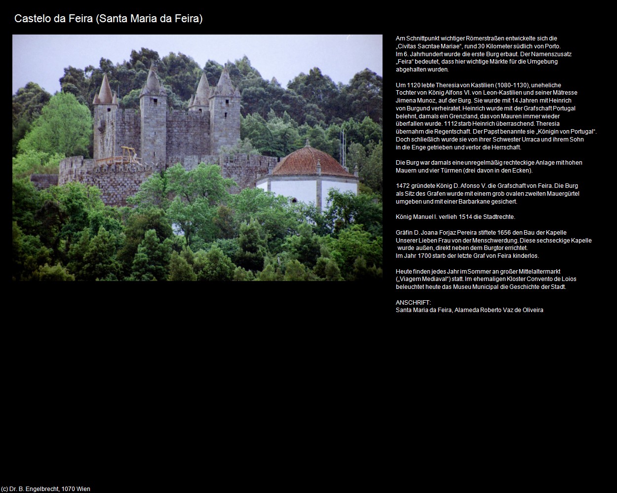 Castelo da Feira (Santa Maria da Feira) in Kulturatlas-PORTUGAL