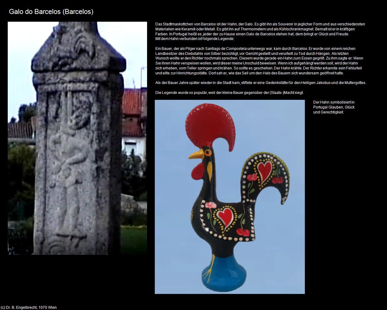 Galo do Barcelos (Barcelos) in Kulturatlas-PORTUGAL