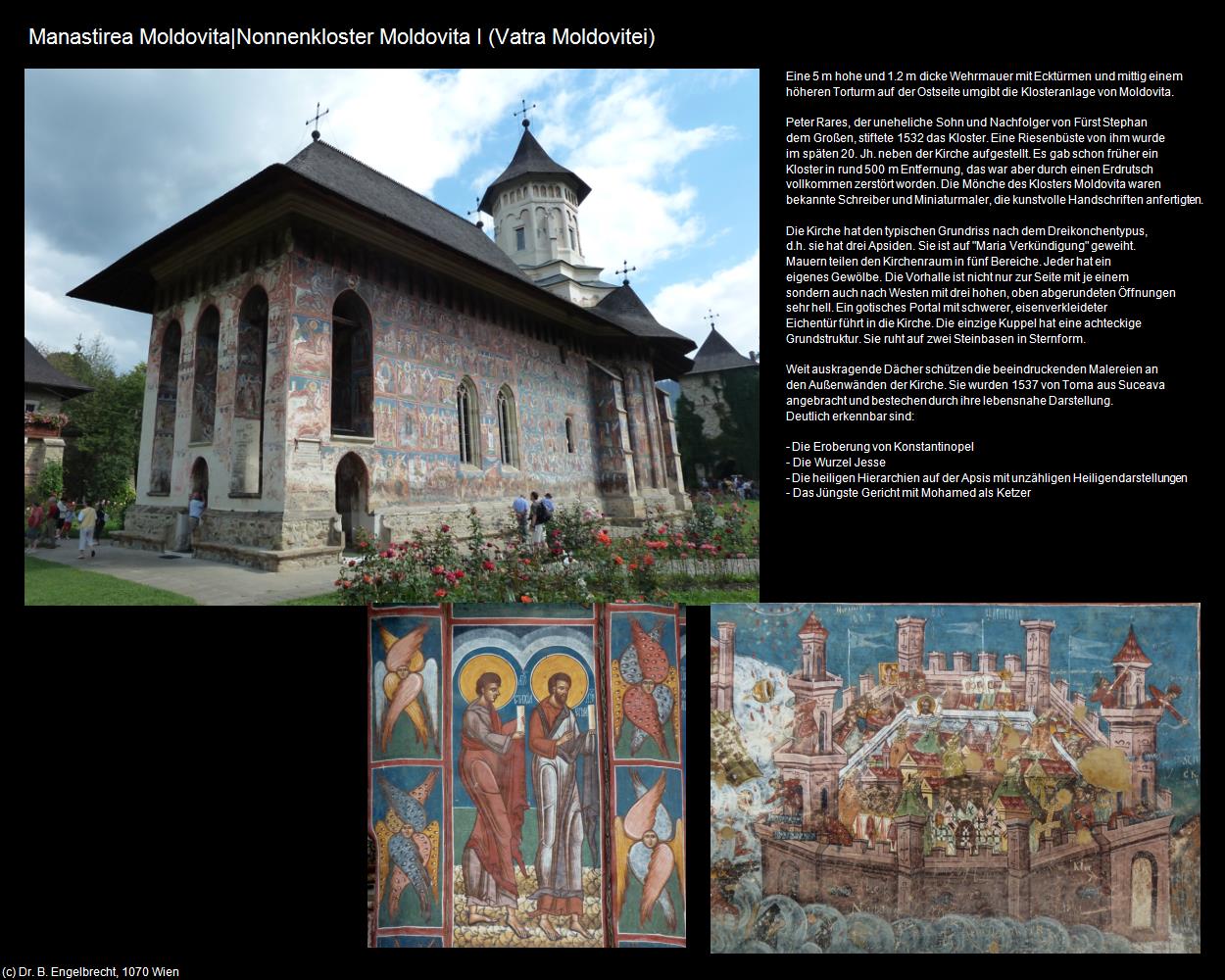 Nonnenkloster Moldovita I (Vatra Moldovitei) in RUMÄNIEN