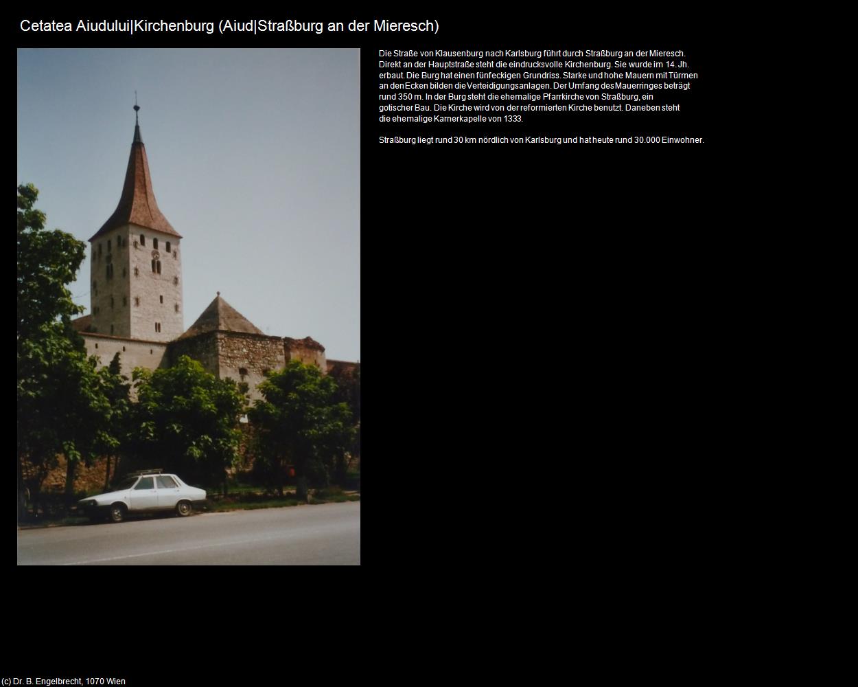 Kirchenburg|Reformatus Templom (Aiud|Straßburg an der Mieresch) in RUMÄNIEN