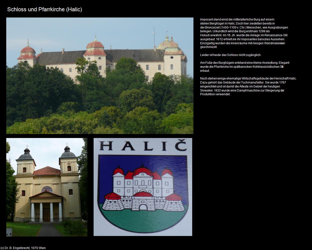 Schloss und Pfk.  (Halic) in SLOWAKEI
