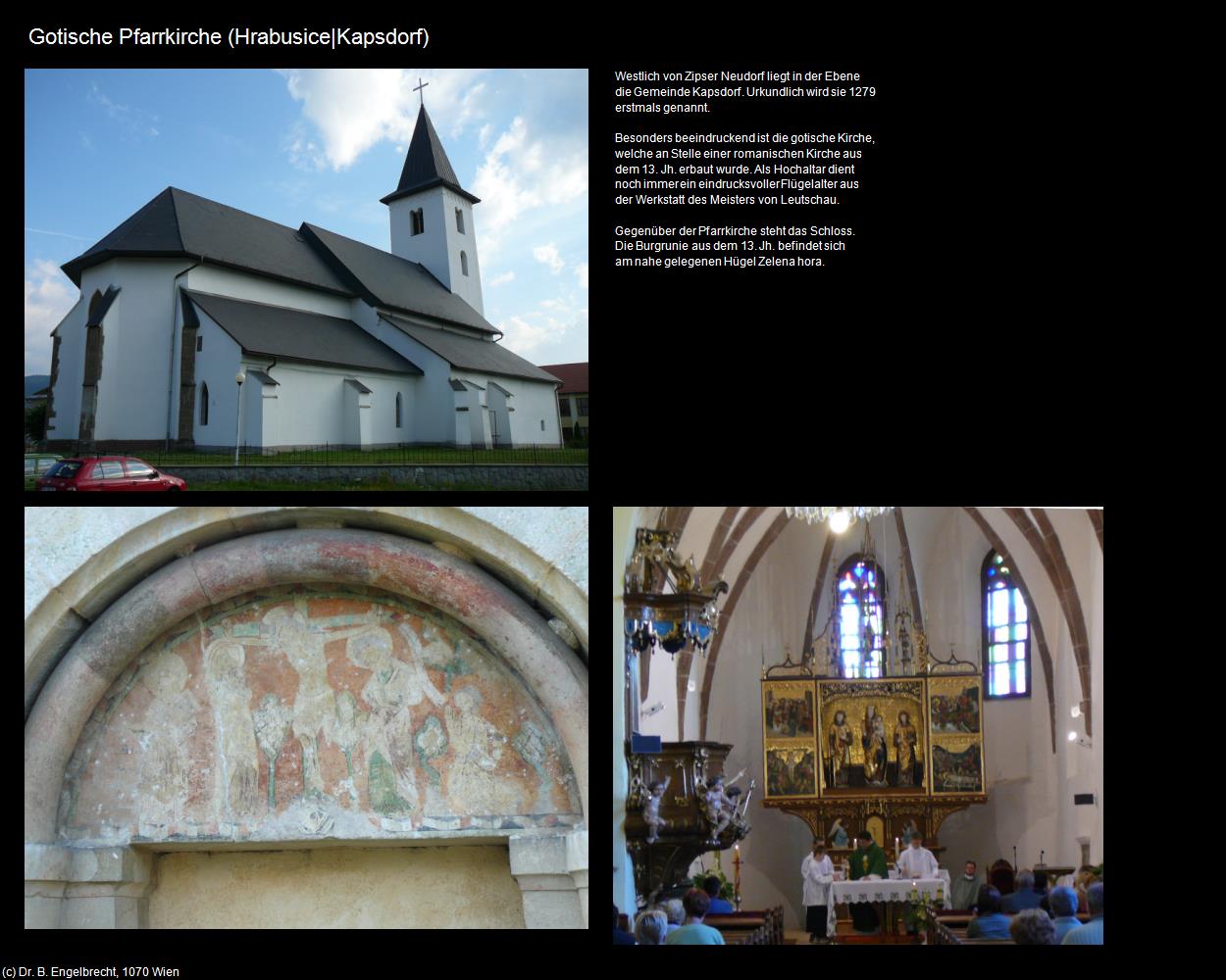 Gotische Pfarrkirche (Hrabusice|Kapsdorf) in SLOWAKEI