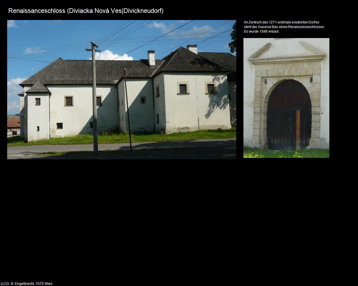 Renaissanceschloss (Diviacka Nová Ves|Divickneudorf) in SLOWAKEI