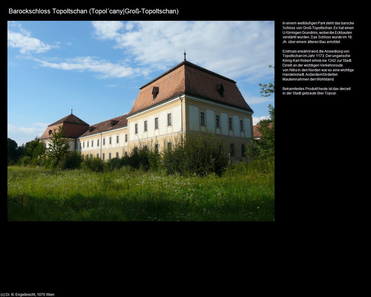 Barockschloss Topoltschan (Topol‘cany|Groß-Topoltschan) in SLOWAKEI
