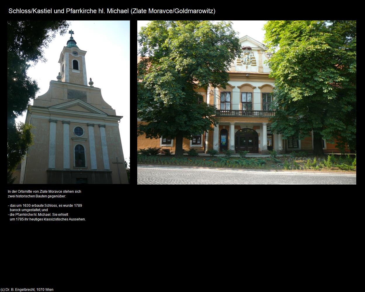 Schloss und Pfk. hl. Michael  (Zlate Moravce|Goldmarowitz) in SLOWAKEI