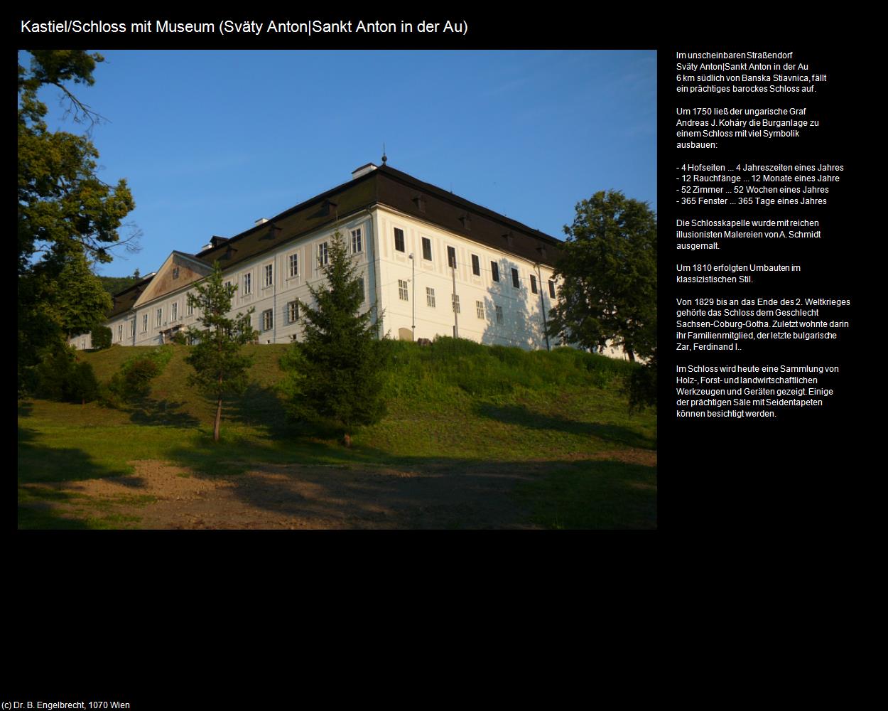 Schloss mit Museum  (Sväty Anton|Sankt Anton in der Au) in SLOWAKEI