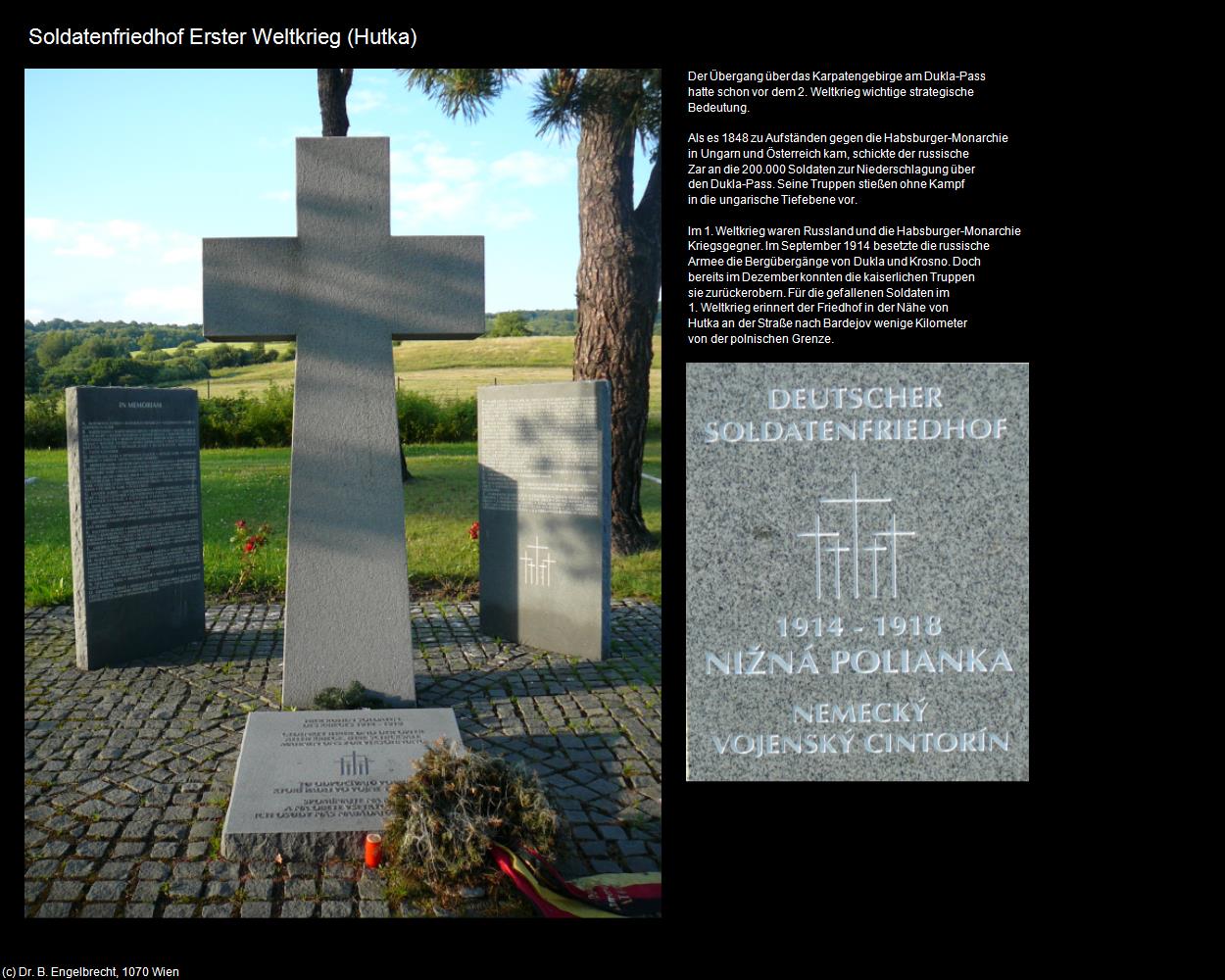 Soldatenfriedhof Erster Weltkrieg  (Hutka) in SLOWAKEI