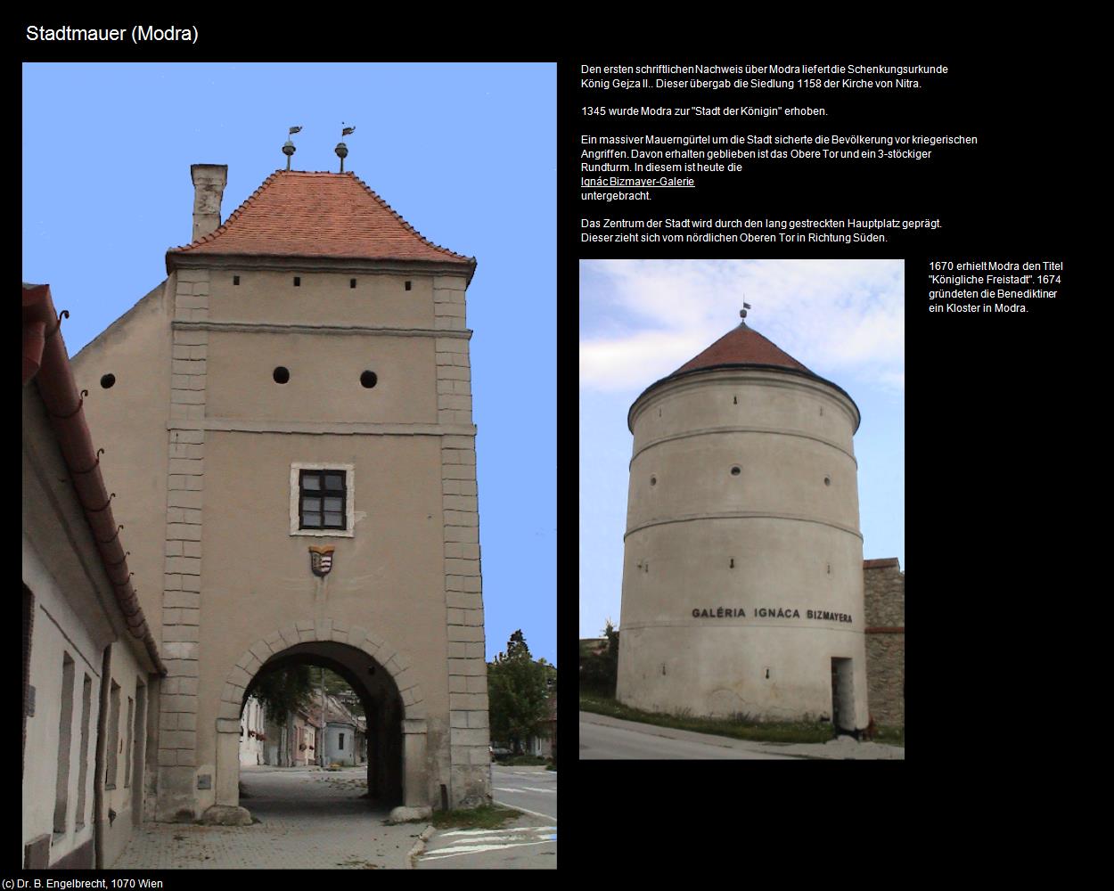 Stadtmauer (Modra) in SLOWAKEI(c)B.Engelbrecht