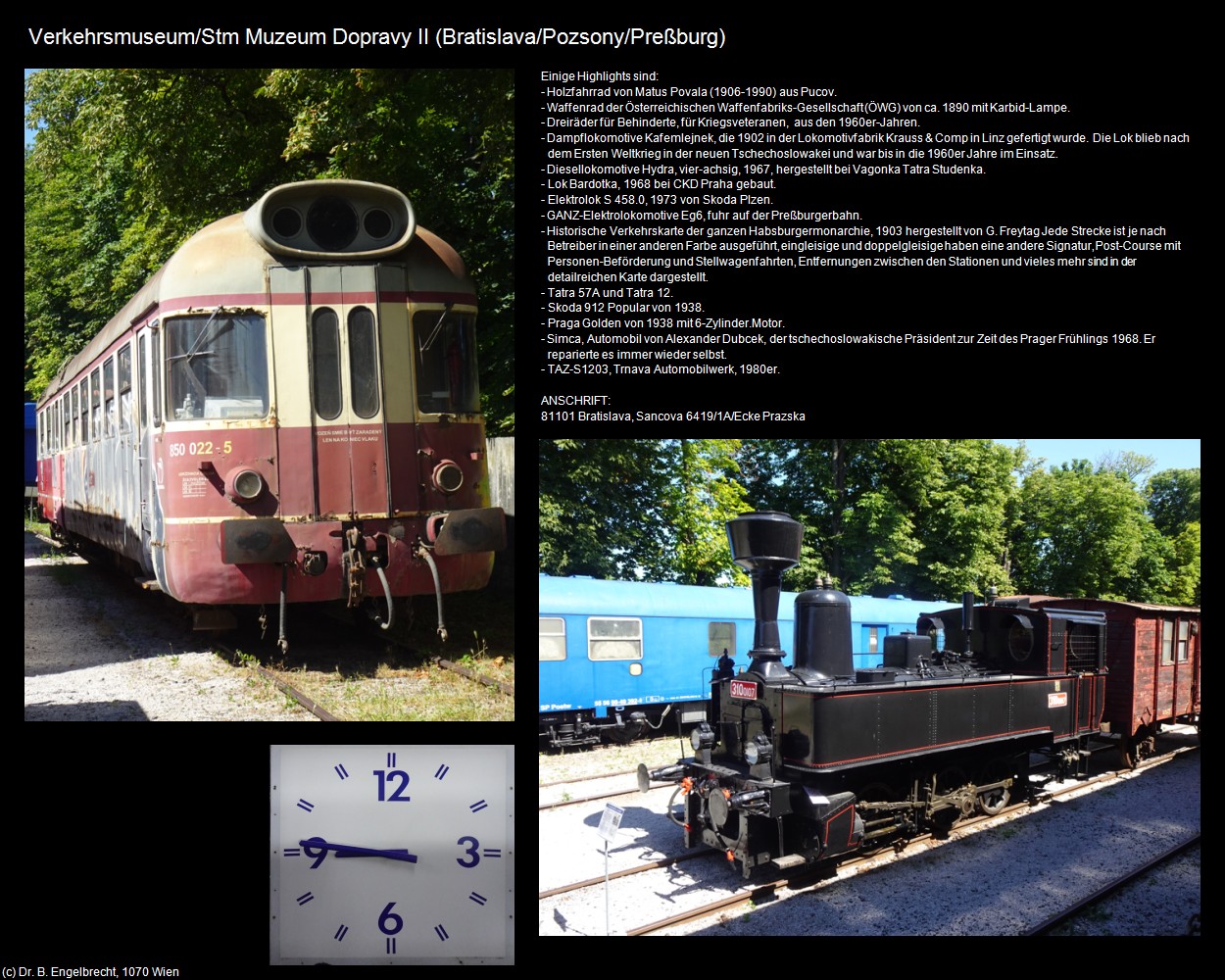 Verkehrsmuseum II (Nove Mesto)  (Bratislava/Pozsony/Preßburg ) in Kulturatlas-SLOWAKEI