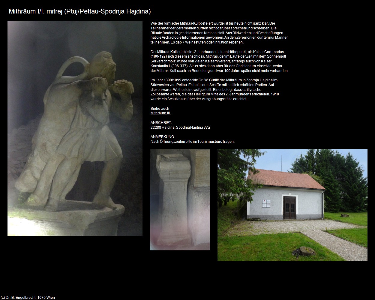 Mithr&auml;um I (Ptuj/Pettau) in Kulturatlas-SLOWENIEN(c)B.Engelbrecht