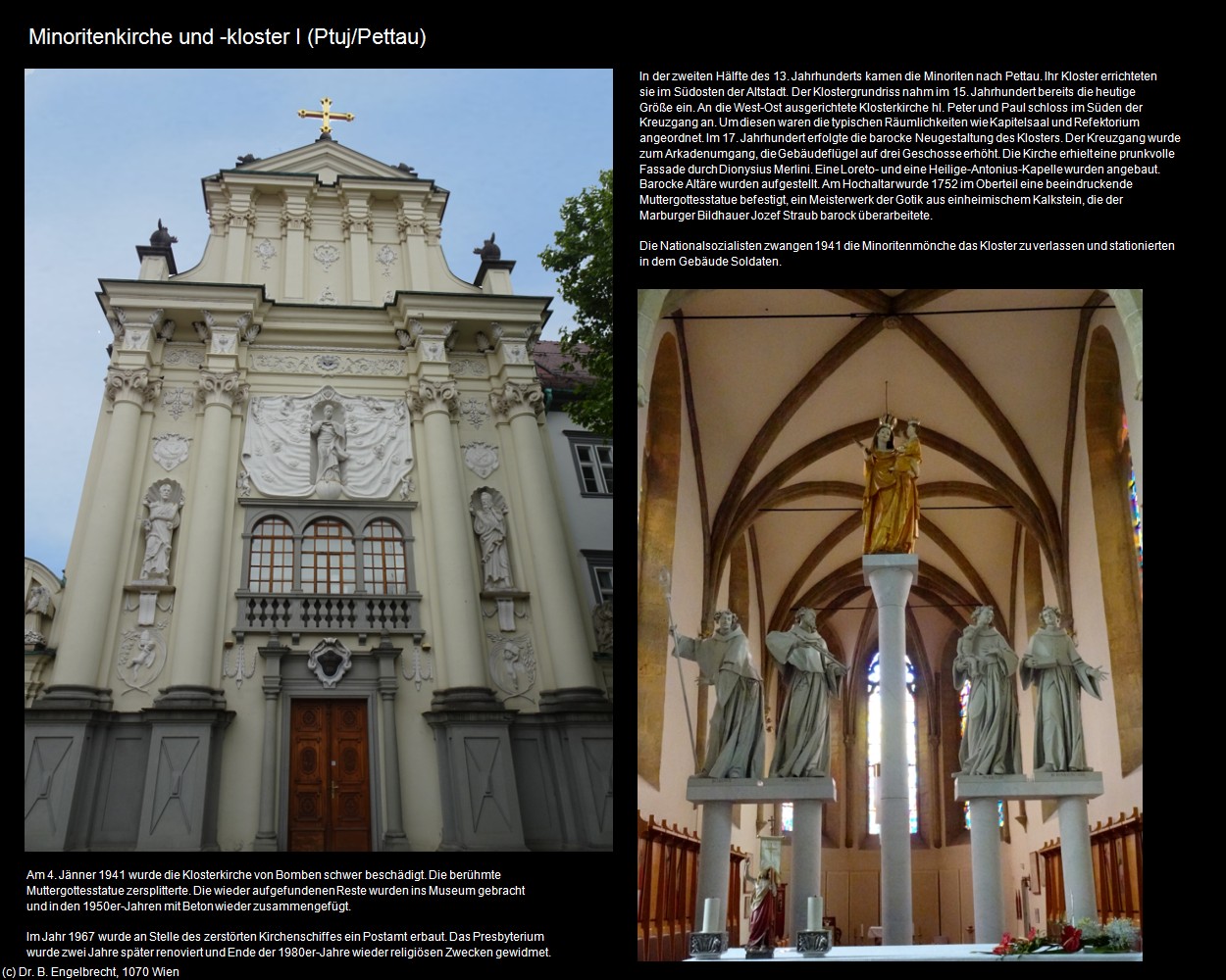 Minoritenkirche und -kloster I (Ptuj/Pettau) in Kulturatlas-SLOWENIEN