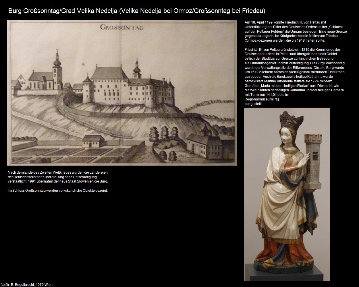 Burg Gro&szlig;sonntag (Velika Nedelja bei Ormoz/Gro&szlig;sonntag bei Friedau) in Kulturatlas-SLOWENIEN(c)B.Engelbrecht