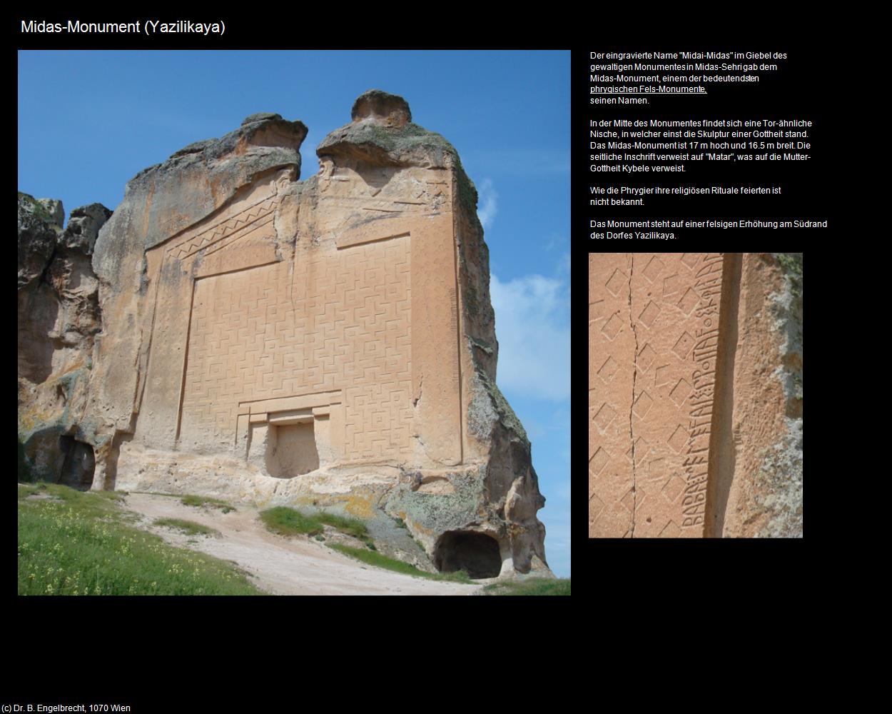 Midas-Monument (Yazilikaya) in TÜRKEI(c)B.Engelbrecht