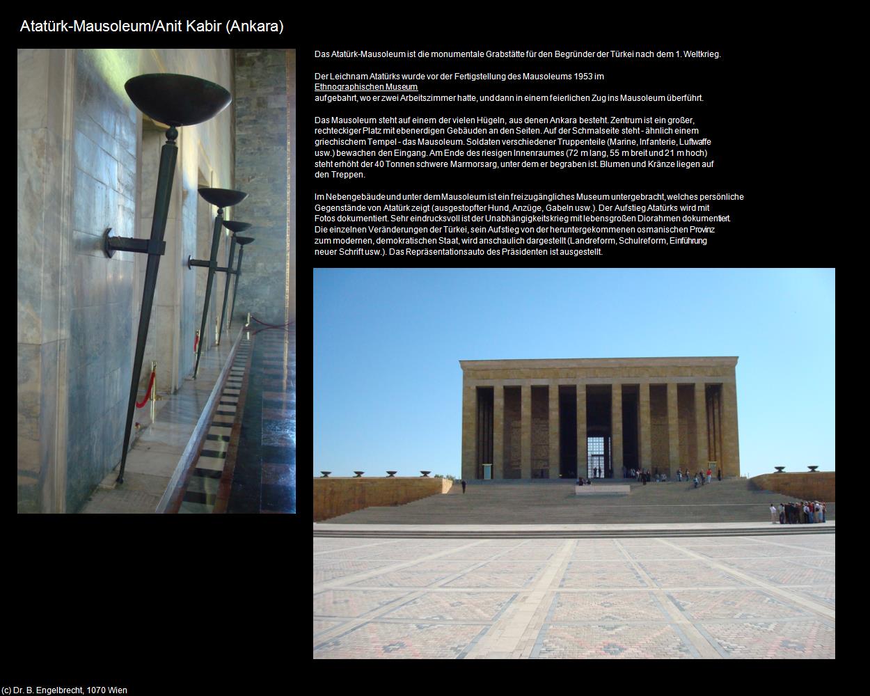 Atatürk-Mausoleum/Anit Kabir (Ankara) in TÜRKEI(c)B.Engelbrecht