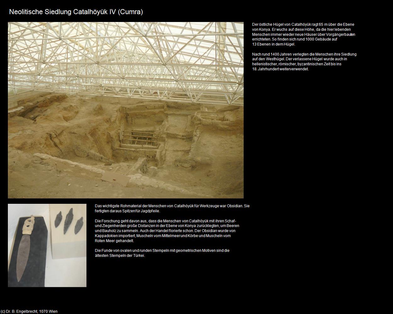 Neolitische Siedlung Catalhöyük IV (Cumra) in TÜRKEI