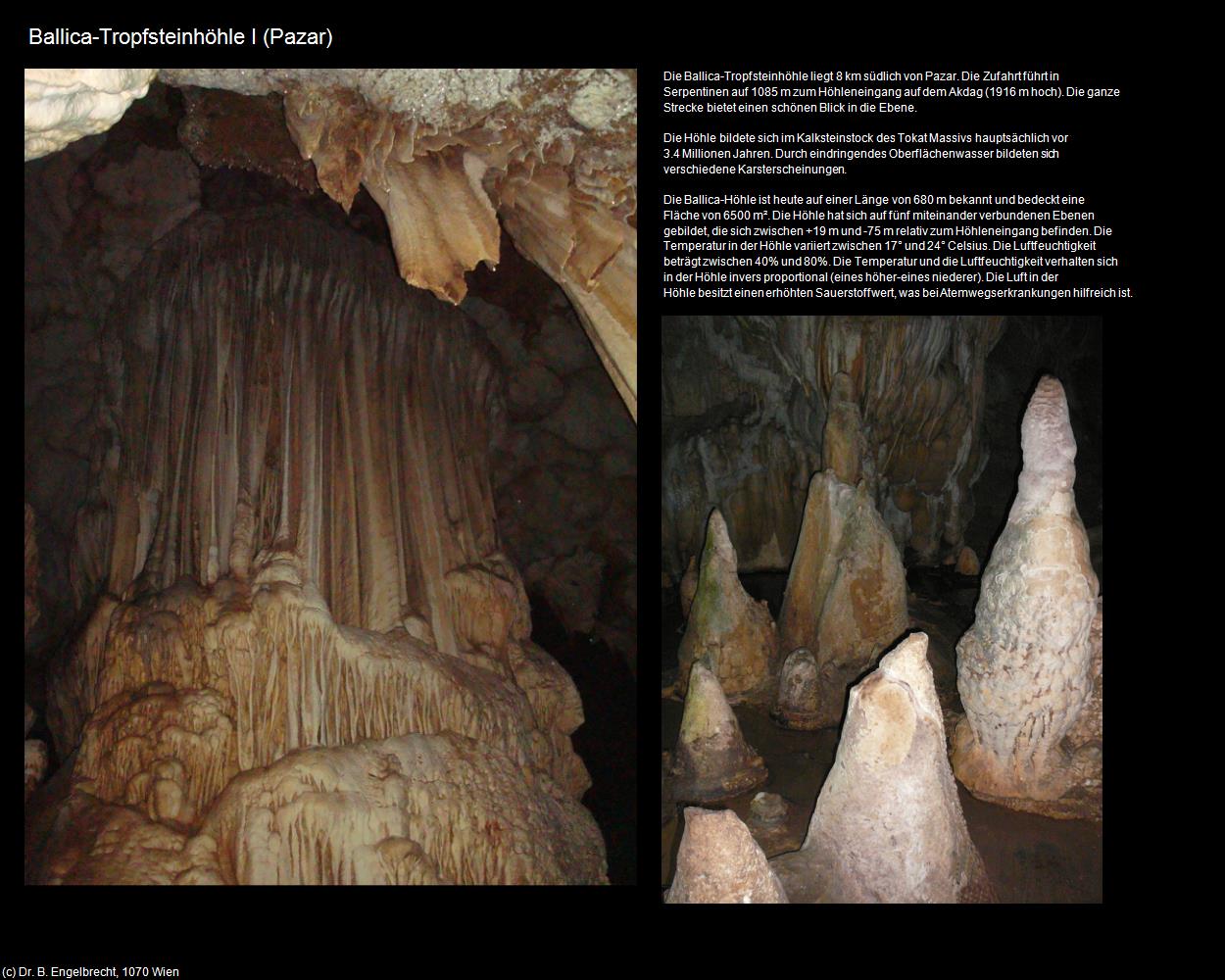 Ballica-Tropfsteinhöhle I (Pazar bei Tokat) in TÜRKEI