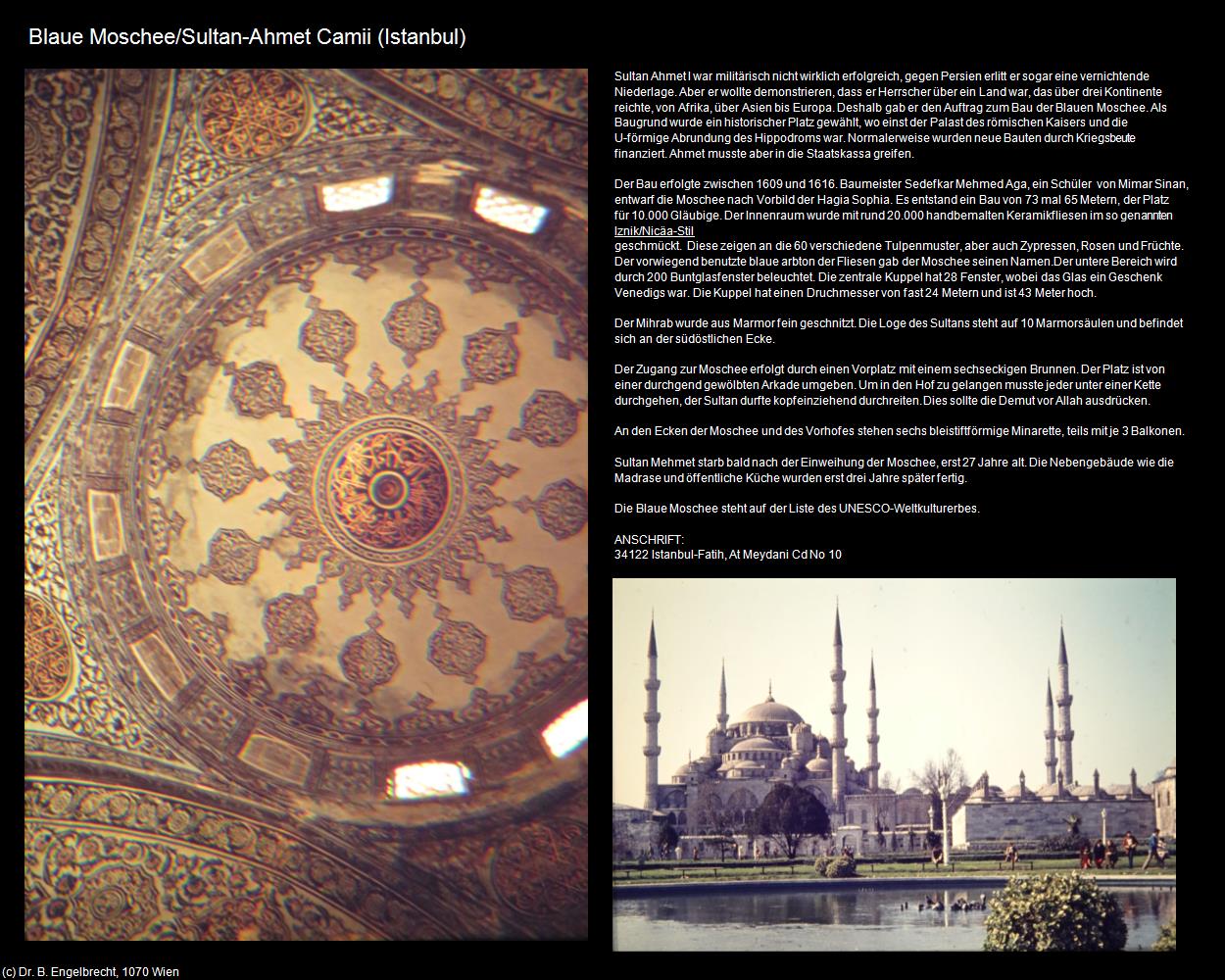Blaue Moschee/Sultan-Ahmet Camii (Istanbul) in TÜRKEI(c)B.Engelbrecht