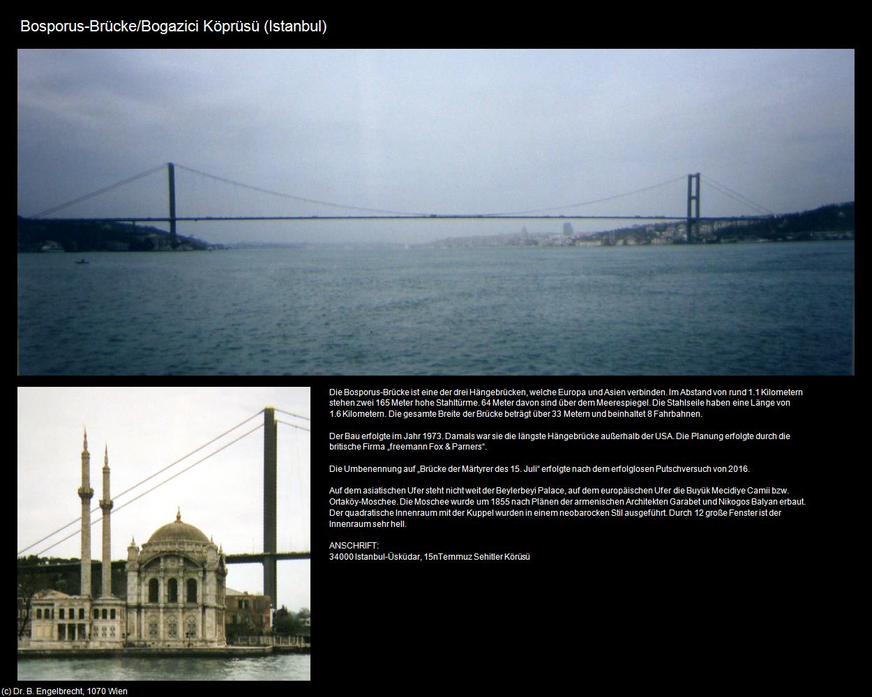 Bosporus-Brücke/Bogazici Köprüsü (Istanbul) in TÜRKEI