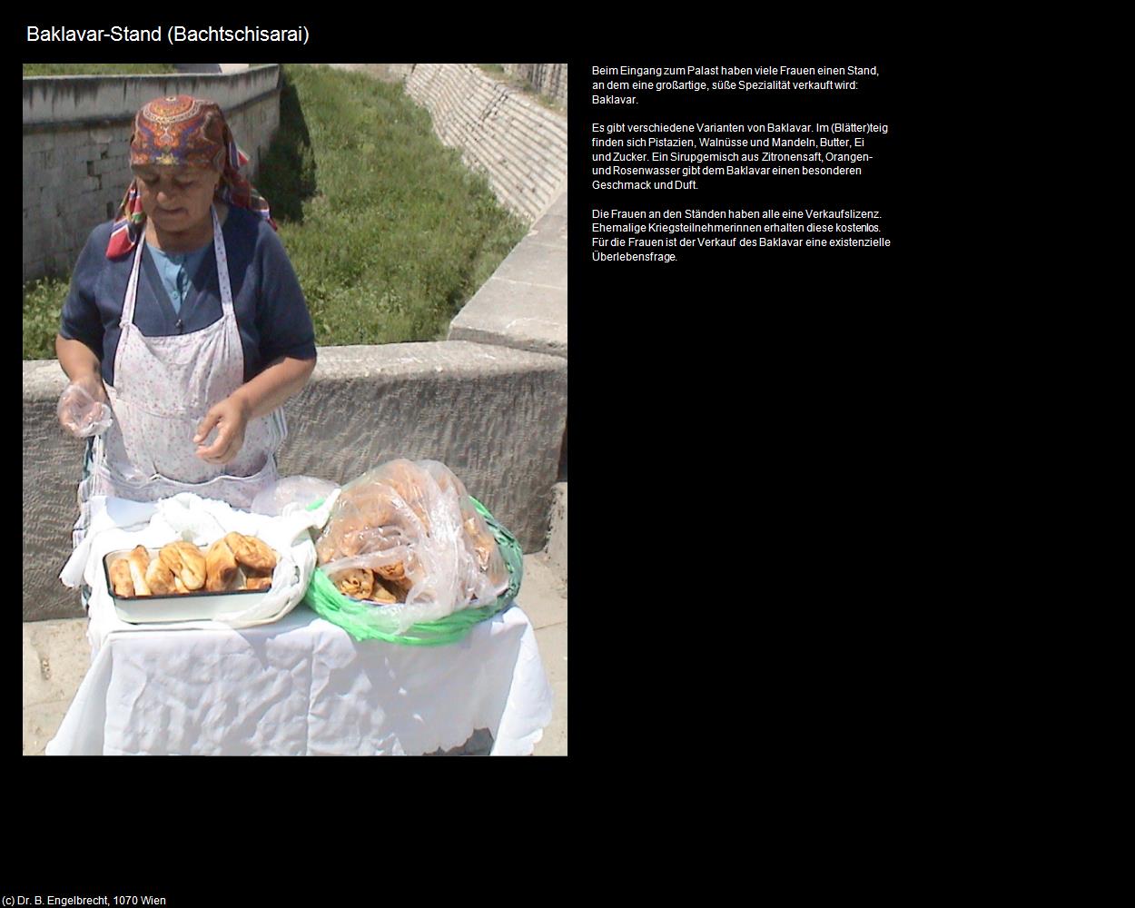 Baklavar-Stand (+Krim-Bachtschisarai ) in UKRAINE